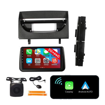 [2G 64G] Android Car Stereo FM Radio Carplay Android Auto 9" Touchscreen Headunit Media Player with Backup Camera for Mazda 2 CX-3 2021 UV Black