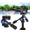 Dual Handle 3D High Load Bearing Hydraulic Damping Tripod Ballhead Panorama view 2