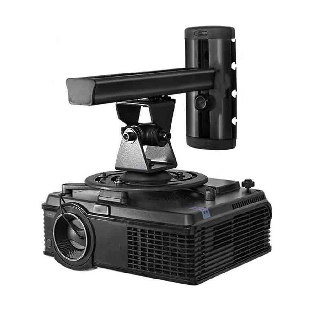 FYorbitH Projector Office Universal Aluminum Alloy Projector Bracket Rotating Projector Ceiling Wall Mount Bracket Portable Projector(Black)