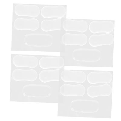 Silicone Toilet Seat Bumpers 20pcs with Adhesive Pads
