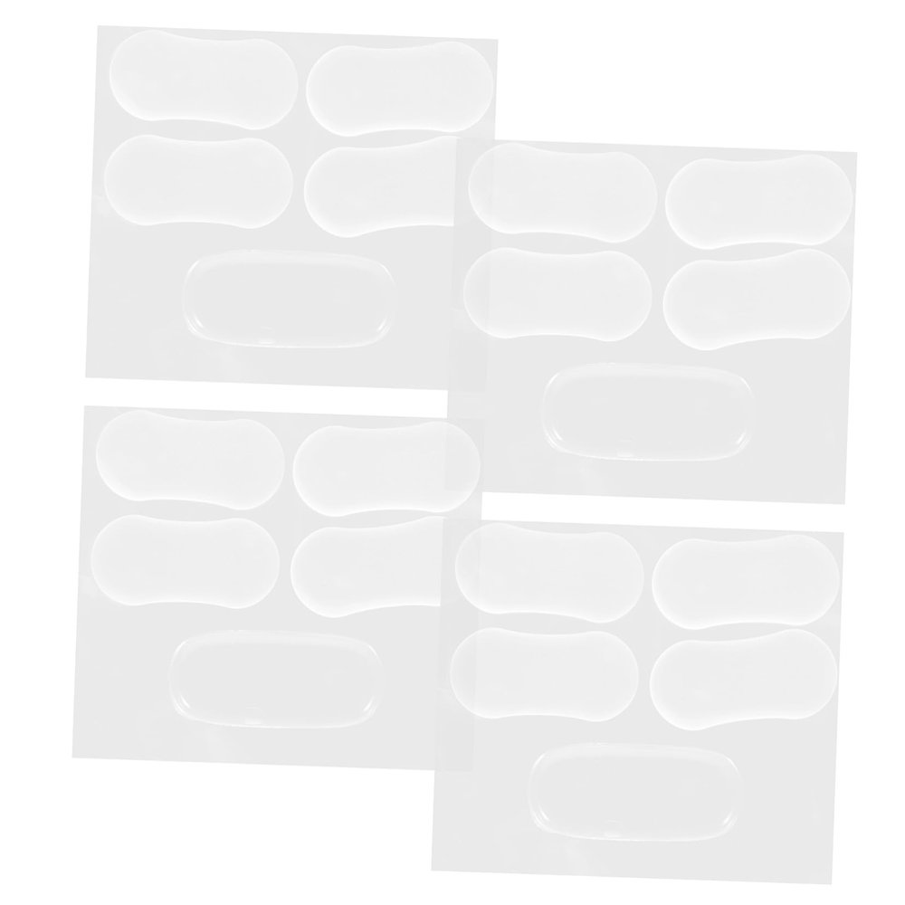 Silicone Toilet Seat Bumpers 20pcs with Adhesive Pads