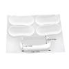 Silicone Toilet Seat Bumpers 20pcs with Adhesive Pads view 2
