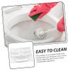 Silicone Toilet Seat Bumpers 20pcs with Adhesive Pads view 4