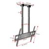 Adjustable Ceiling TV Mount Bracket,Tilt TV Ceiling Mount,Fits 55-100 Inch LED Flat Panel Display,3/-20 Angle Adjustment,Max VESA 900x400mm,Double Pole Hanging TV Bracket,One Color,55,100in tv view 2