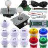 D3LX0Z1 Arcade Controller 3D Gamepad Analog Stick Sensor Joystick Microswitch LED Button Encoder(White) view 3