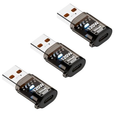 IYUANEPRO 10Gbps USB C Female to USB A Male Adapter, USB A to USB C Adapter High Speed 120W Fast Charging 10Gbps Data Transfer, 3-Pack