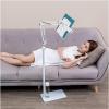 Foldable Reading Shelf Floor-Standing,Floor Reading Stand Book Holder Adjustable Height Adjustable Cook Book Stand Floor Bracket Long Arm Table Bed Sheet Music Stand view 2