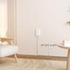 Flat Plug Power Strip Wall Outlet, 3 AC Outlets, Ultra Thin Extension Cord, Multi Socket Extender for Home Office, Dorm Room Essentials for Girls and Boys (White 8ft) view 3