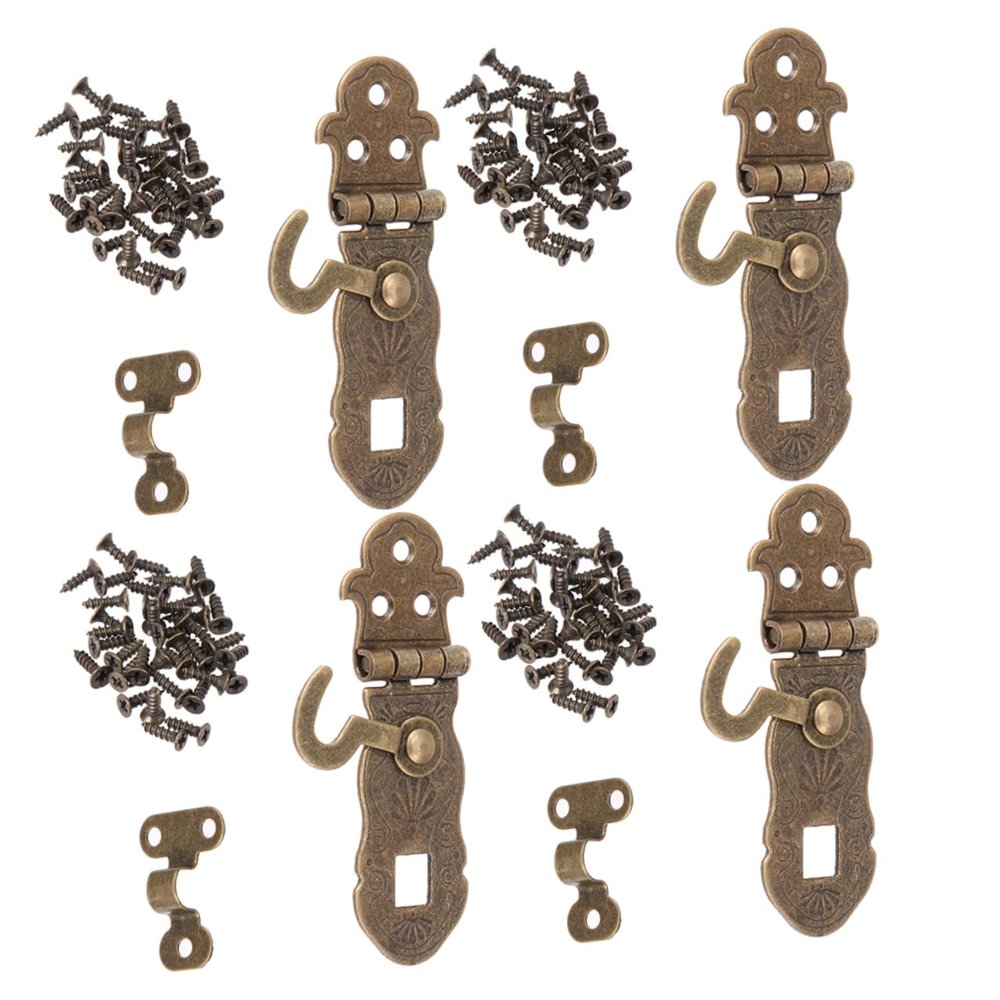 FIXOSHEE 4pcs Retro Notebook Locks Vintage Diary Lock Notebook Hasps Latch Practical