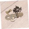 FIXOSHEE 4pcs Retro Notebook Locks Vintage Diary Lock Notebook Hasps Latch Practical view 2