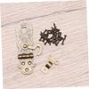 FIXOSHEE 4pcs Retro Notebook Locks Vintage Diary Lock Notebook Hasps Latch Practical view 3