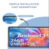 BOVUGAC [2 Pack] Screen Protector for TABWEE W90 Android Tablet 11 Inch Tempered Glass Film, Screen Protector for BESTTAB W90 Tablet Anti-Scratch & Sensitive & 9H Hardness view 2