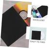 Garneck 10pcs Portable Cd DVD Sleeves for Organized Storage Lightweight Paper Envelopes for Media and Black Refill Pack for Cd and DVD Binders view 3