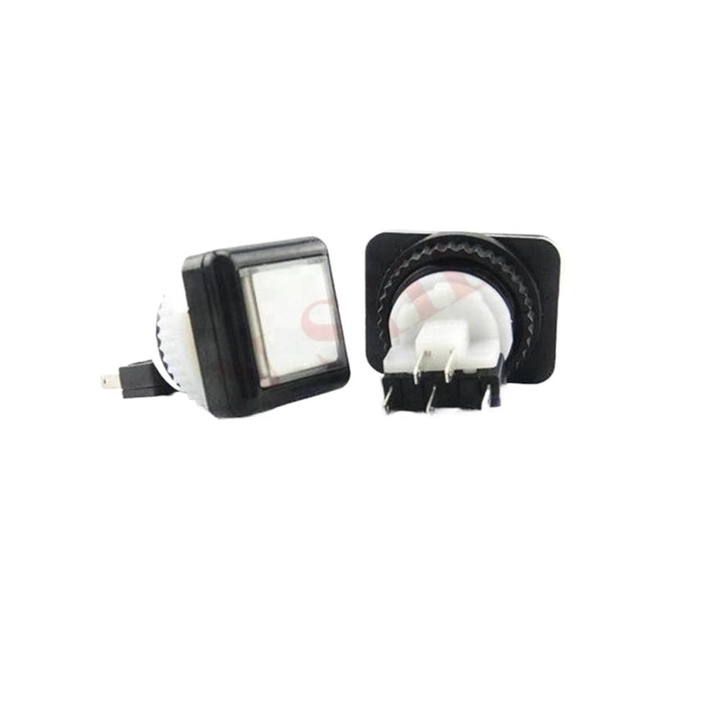 D3LX0Z1 50pcs/Lot Custom 27 * 27mm Small Square Illuminated momentary led Push Button with microswitches for Arcade Game Machine Machine