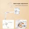 Reading Stand with Clamp, 55~170cm Height Adjustable Book Floor Stand, Bedtime Reading Book Holder, for Sitting,Standing,Laying Down (Off White) view 2