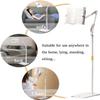Reading Stand with Clamp, 55~170cm Height Adjustable Book Floor Stand, Bedtime Reading Book Holder, for Sitting,Standing,Laying Down (Off White) view 3