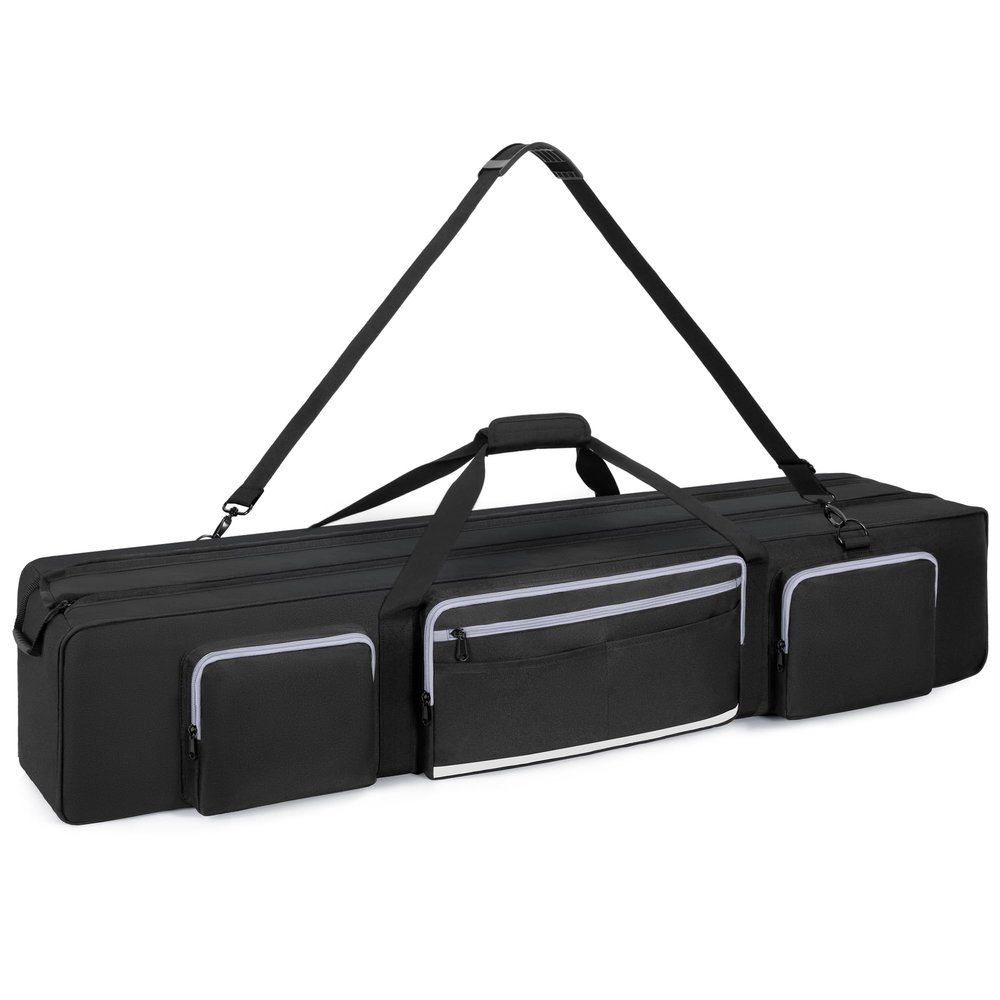 IBVIVIC Tripod Carrying Case, 50.8" Heavy Duty Tripod Bag with Padded Divider Light Stand Bag Dual Zipper Photo Studio Equipment Large Carrying Bag for Monopods, Mic Stand, Tent Pole, Boom Stands