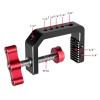 AsrMyjcx Camera Clamp Mount Tripod Fixing Clip Multifunctional Adjustable Camera Mount Camera Arm Clip for Photography Reflector DSLR, 117x66x25mm view 2