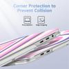Lepeoac for MacBook Pro 16 inch Case 2019 2020 Release Model A2141, Plastic Hard Shell Cover with Keyboard Cover & Screen Protector for MacBook Pro 16 inch with Touch Bar & Touch ID, Wildflower Heart view 3