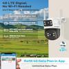 GENBOLT 4G LTE Cellular Security Camera Outdoor No WiFi, Dual Lens PoE Surveillance Camera CCTV with Sim Card, 24/7 Recording Plug in Wired IP Cam with Auto Tracking Human Detection view 2