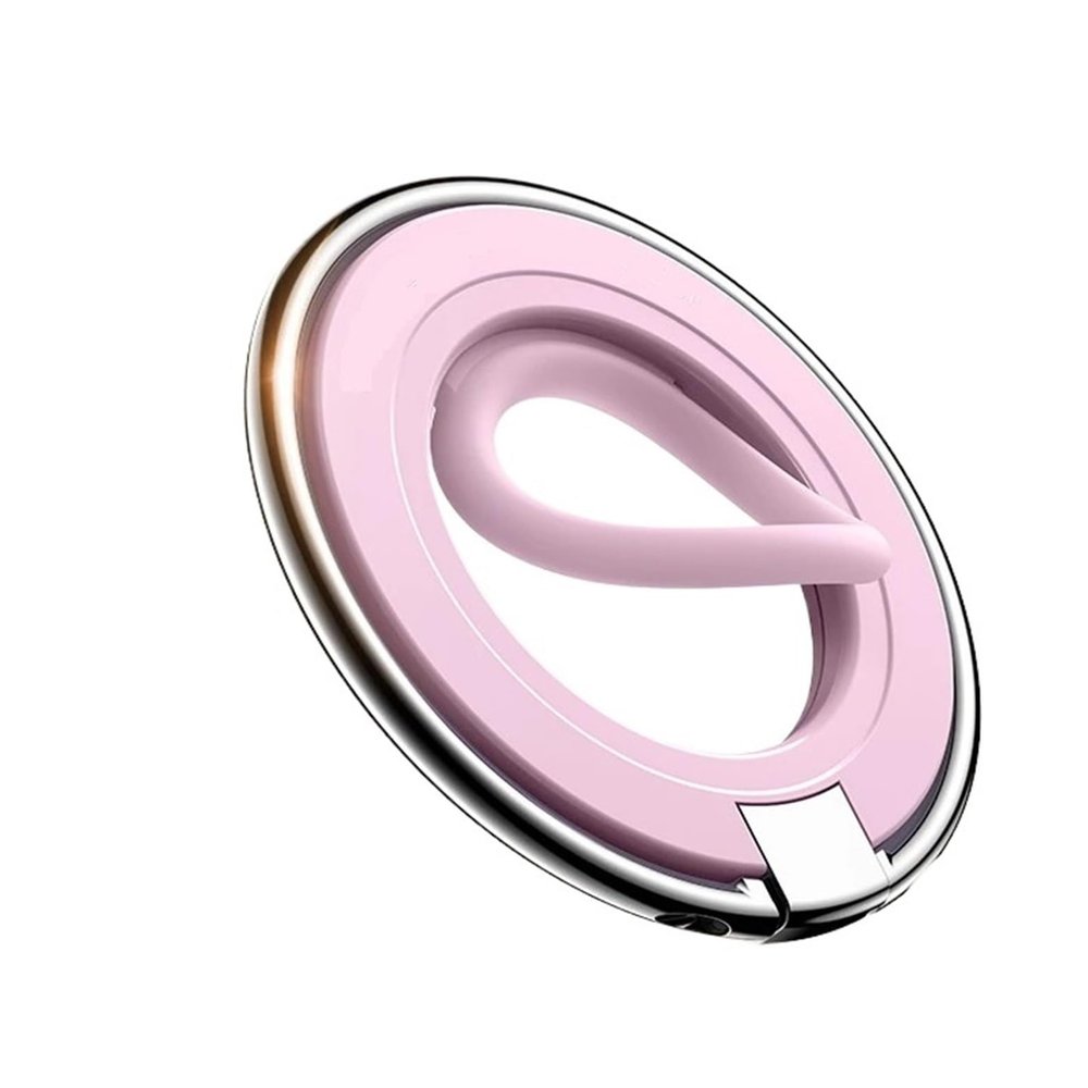NOUNZH Holder Colorful Magnetic Kickstand Silicone Magnetic Grip Holder Stand(Pink)
