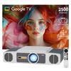 Dess C5 Enterprise GTV Projector,4K Projector With Wifi6 And Bluetooth,Home Theater projector,2500 Brightness,Built in Electric Bracket, Stereo Surround Sound,300''IMAX-Enhanced Quality view 1