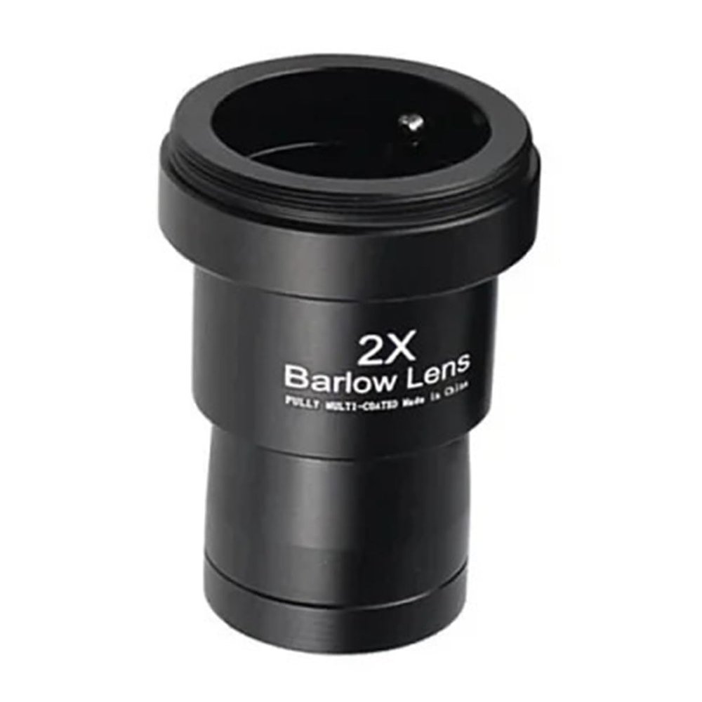 1.25 Inch Telescope Barlow Lens 2X/ 3X/ 5X Metal Fully Telescope Extender Lens with M42 Threads Telescopes Accessories(2X)