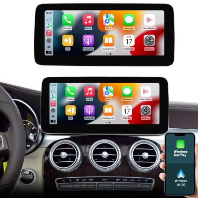 12.3" CarPlay Screen for Mecedes Benz C Class W205 S205 2015-2018 Year with NTG5.0, Car Stereo Multimedia Radio Receiver Android Auto