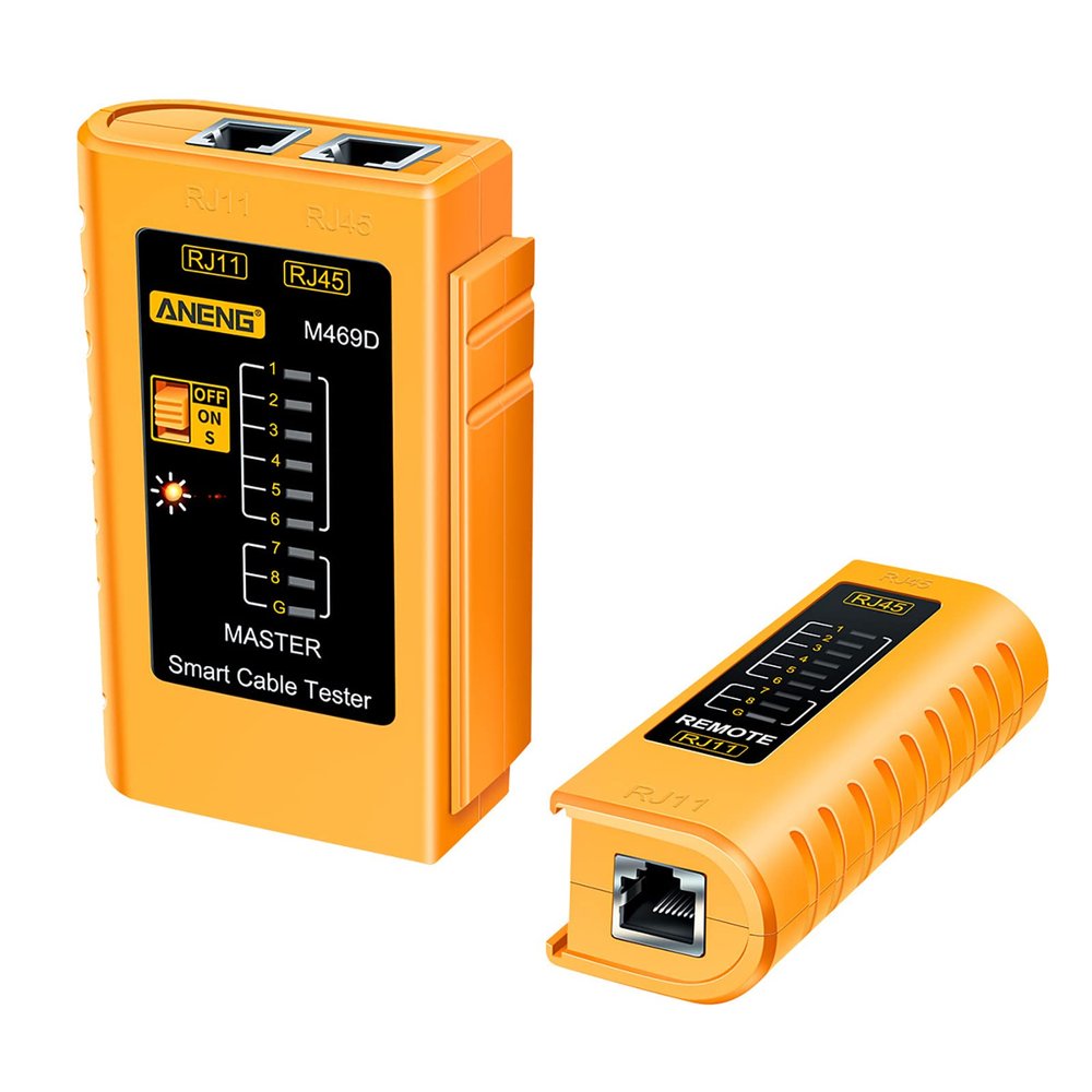 Network Cable Tester, Ethernet RJ45 RJ11 LAN Wire Tracer Network Line Finder Detector Tool Telephone Line Test Accessory