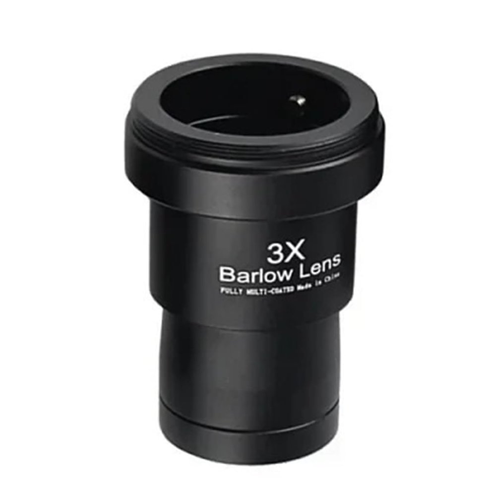 1.25 Inch Telescope Barlow Lens 2X/ 3X/ 5X Metal Fully Telescope Extender Lens with M42 Threads Telescopes Accessories(3X)