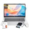 HP 17 inch Laptop Business Computer - AMD Ryzen 5 7430U, 17.3" IPS FHD Display, AI Copilot, Wi-Fi 6, Win 11 Pro, w/MS Office Lifetime, External DVD Drive (32 GB RAM | 1 TB SSD) view 1