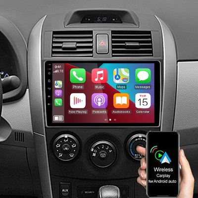 2G+32G Car Radio for Toyota Corolla 2006-2013 with Wireless with CarPlay/Android Auto, 9 Inch Touch Screen Car Stereo with Bluetooth GPS WiFi FM Mirror Link