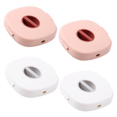 Angoily 4pcs Cord Organizer Box for Earphones and Charging Cables Compact and Lightweight Wire Winder for Home and Travel Prevents Damage to Cords and Keeps Safe