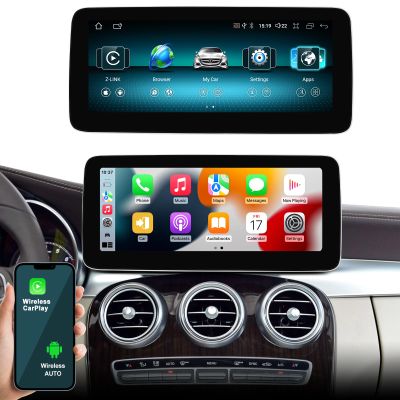 12.3" CarPlay Screen for Mecedes Benz C Class W205 S205 2015-2018 Year with NTG5.0, Car Stereo Multimedia Radio Receiver Android Auto