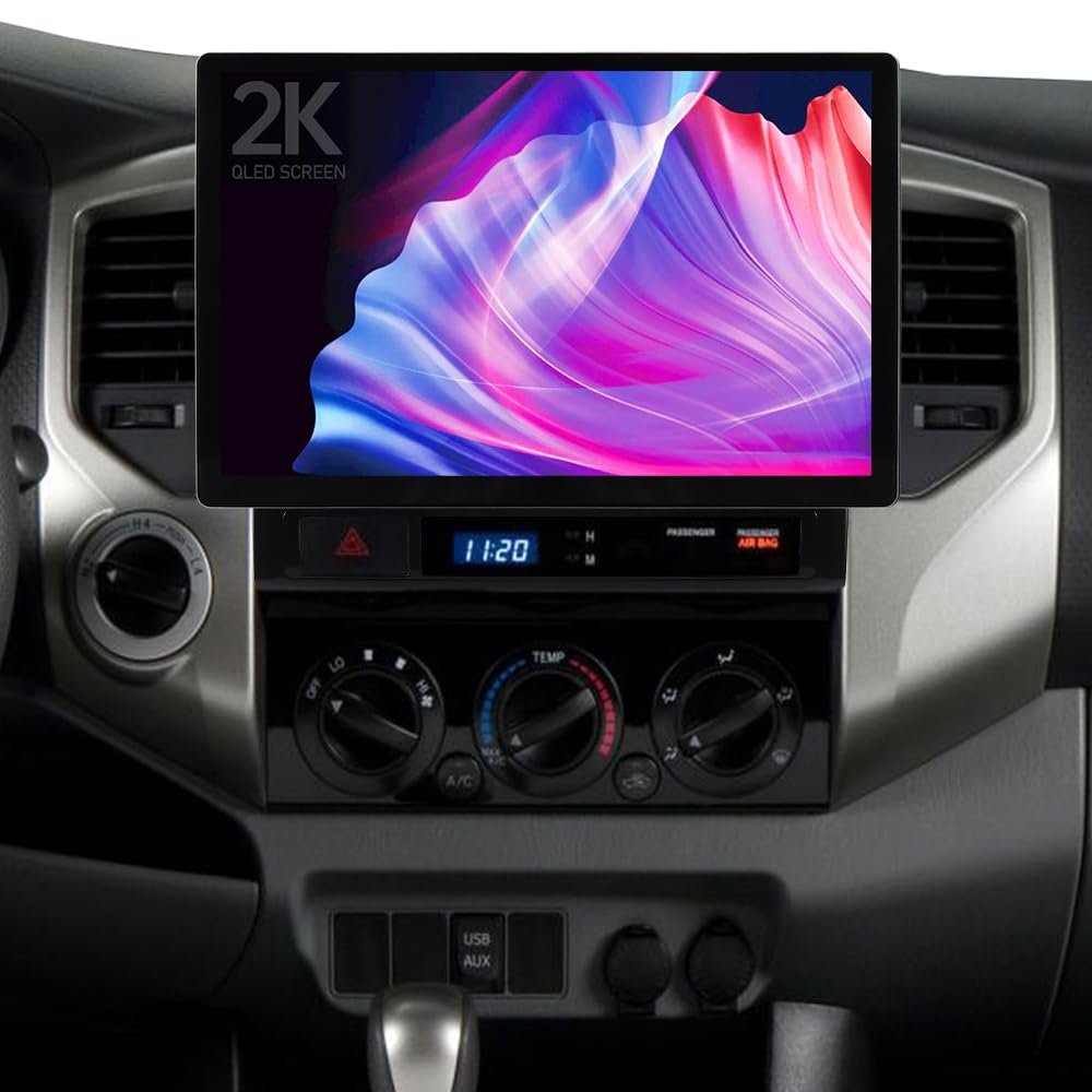 13.1 Inch 2K Car Stereo Radio for Toyota Tacoma 2005-2013, 8-Core 4G+64G Android 15 Wireless CarPlay Android Auto, Touchscreen Head Unit GPS Navigation FM Radio, with Backup Camera