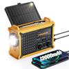 Emergency Weather Radio with Large Solar Panel, Efficient Hand Crank view 1