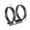 Black Finder Mount 42/50/60/68/80/90/102mm Three Point Astronomical Guide Ring 2 Rings 1 Plate 8 Screws(60) view 1