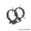 Black Finder Mount 42/50/60/68/80/90/102mm Three Point Astronomical Guide Ring 2 Rings 1 Plate 8 Screws(60) view 2