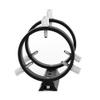 Black Finder Mount 42/50/60/68/80/90/102mm Three Point Astronomical Guide Ring 2 Rings 1 Plate 8 Screws(60) view 4