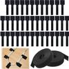 GOLD DEER 40 PCS Self Adhesive Hook and Loop Cable Ties with 2 Rolls Extension Straps Reusable Sticky-Back Cord Organizer Hook and Loop Cable Management Under Desk for Home and Office (Black) view 1