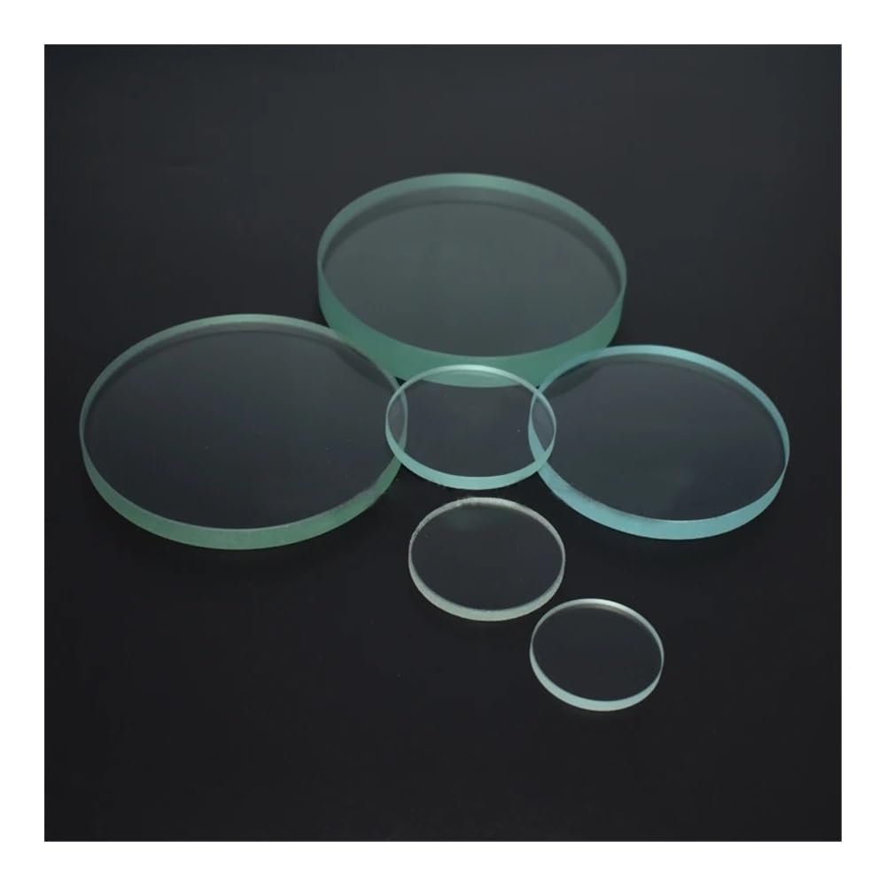 Microscope Kit 2PCS 40-70mm Tempering Toughened Glass Stalinite Plat Lens Tempered Glass Lenses Microscope Lens Adapters(45mm)