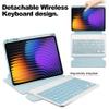 Anti-yellowing tablet cover Compatible with Xiaomi Mi Pad 7/7 Pro Case 11.2 Inch 2024 Detachable Wireless Keyboard S Pen Holde, 360 Degree Swivel Stand Folio Flip Smart Tablet Cover Auto Sleep/Wake Ta view 3