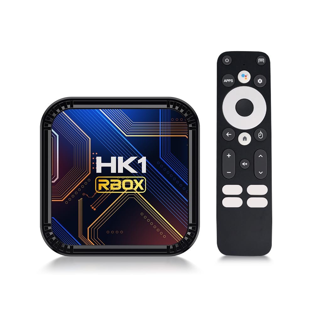 Android 13.0 TV Box 4GB RAM+64GB ROM, Box Support 4K/6K/8K WiFi 5 RK3528 Chipset with HDR10 Bluetooth4.0 USB 2.0/3.0 100M Ethernet Android Box with Voice Remote Control, HD Streaming