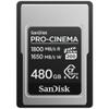 SANDISK 480GB PRO-Cinema CFexpress Type A, Up to 1800MB/s Read Speeds view 1