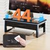 HEWORLIF Computer Monitor Stand Riser, Desk Organizers and Accessories with Drawer, 2-Tier Laptop Stand for Desk, Office Organizer Storage, Wood view 4