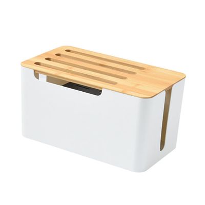 Angoily Cord Organizer for Desk Cable Management Box Router Storage Home Supplies Wire Storage Organizer