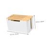 Angoily Cord Organizer for Desk Cable Management Box Router Storage Home Supplies Wire Storage Organizer view 2