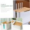 Angoily Cord Organizer for Desk Cable Management Box Router Storage Home Supplies Wire Storage Organizer view 3