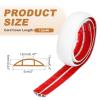 MECCANIXITY Floor Cord Cover 4ft, Extension Cord Hider for Floor Cable Management Wire Covers Protector Prevent Cable Trips 0.47" W x 0.24" H, Beige view 2