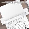 Bewinner Portable Printers Wireless for Travel, Inkless Thermal Printer, APP Contrpl Mobile Printer for School/Office/Home Use, Supports Size (White) view 3